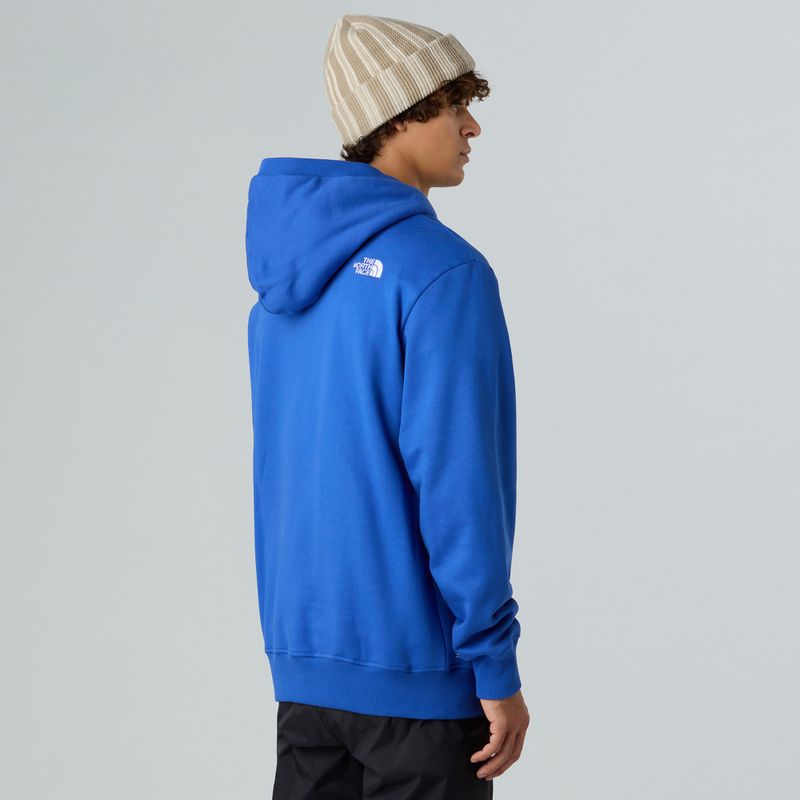 Felpa da uomo The North Face Icon Relaxed con cappuccio blu 3