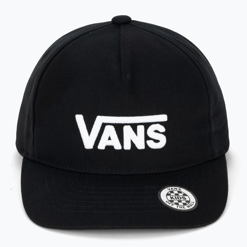 Cappellino con visiera per bambini Vans Drop V Logo Snapback black 2