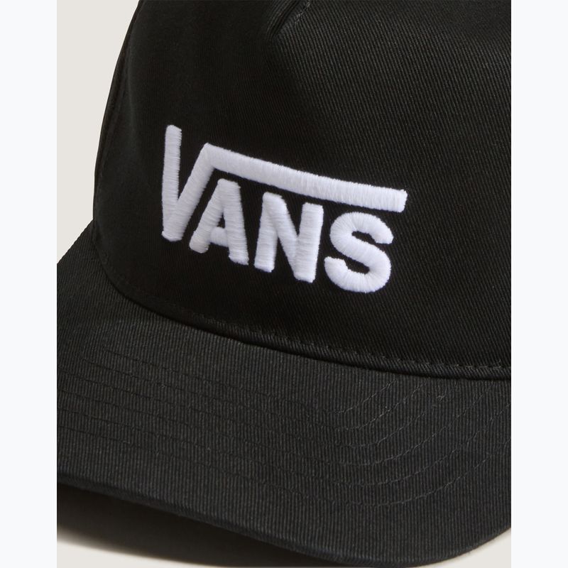 Cappellino con visiera per bambini Vans Drop V Logo Snapback black 3