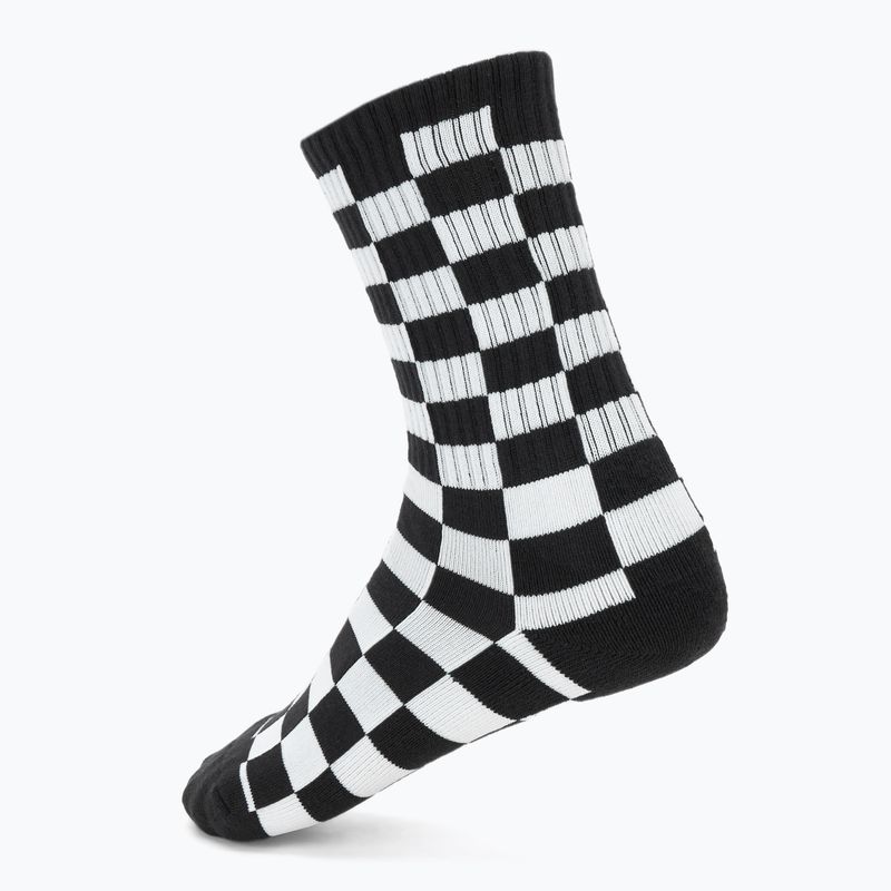 Vans Checkerboard Crew calzini a scacchiera nero/bianco 2