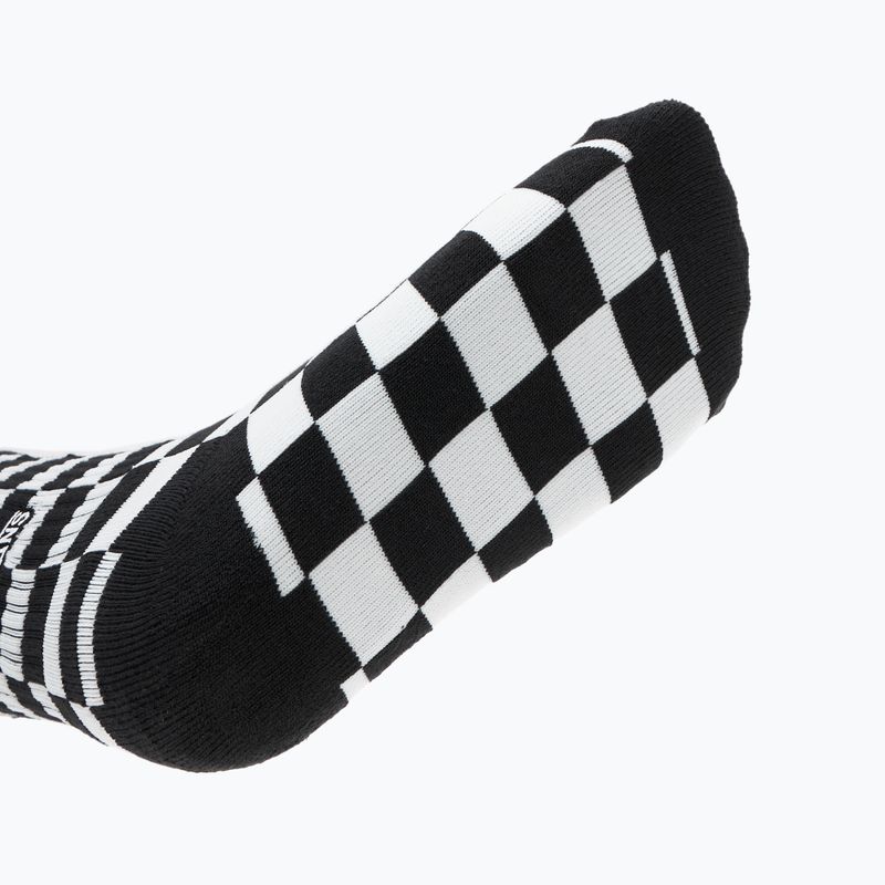 Vans Checkerboard Crew calzini a scacchiera nero/bianco 4