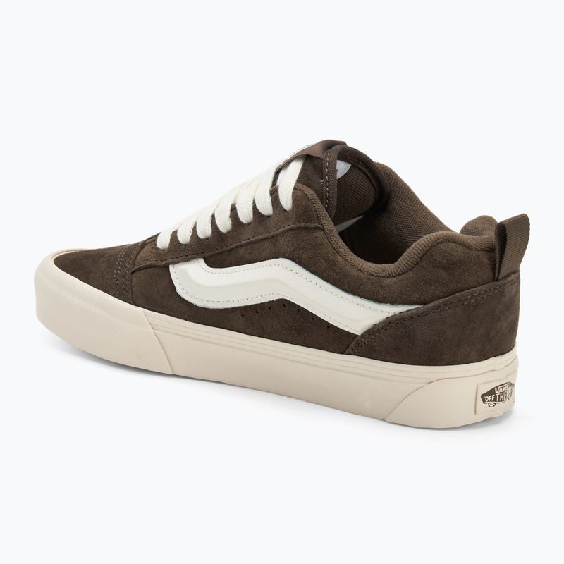 Scarpe Vans Knu Skool in pelle scamosciata di maiale marrone carbone 3