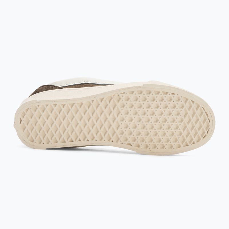 Scarpe Vans Knu Skool in pelle scamosciata di maiale marrone carbone 4