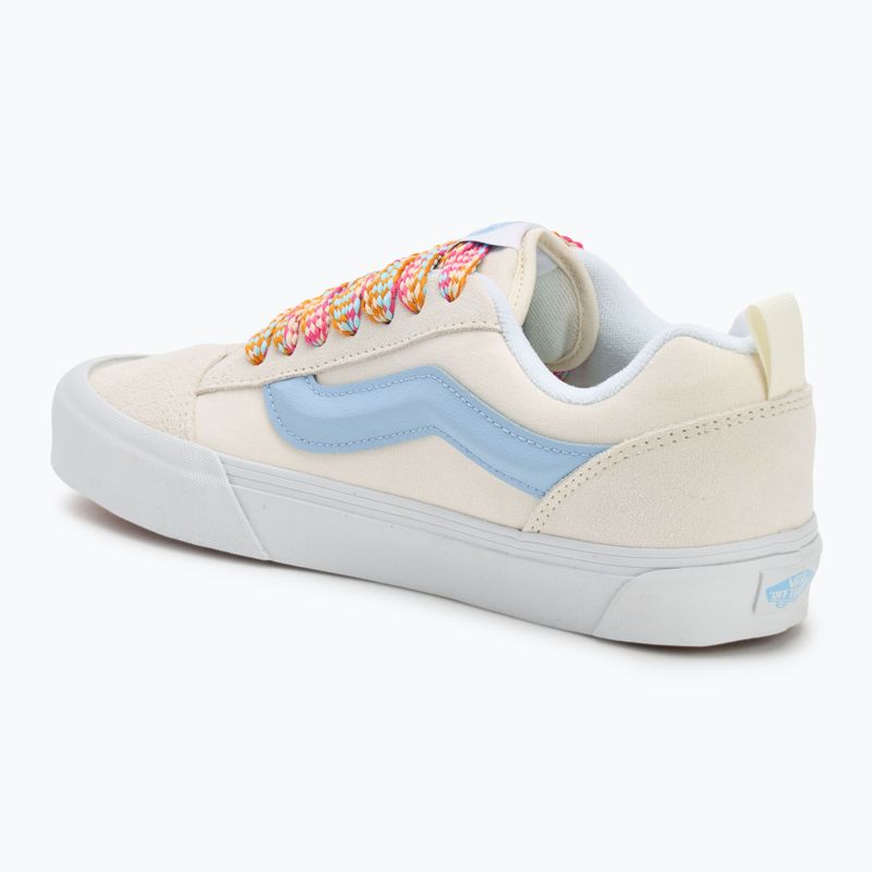 Scarpe Vans Knu Skool con pizzo oversize bianco/blu 3