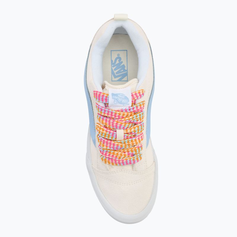 Scarpe Vans Knu Skool con pizzo oversize bianco/blu 5