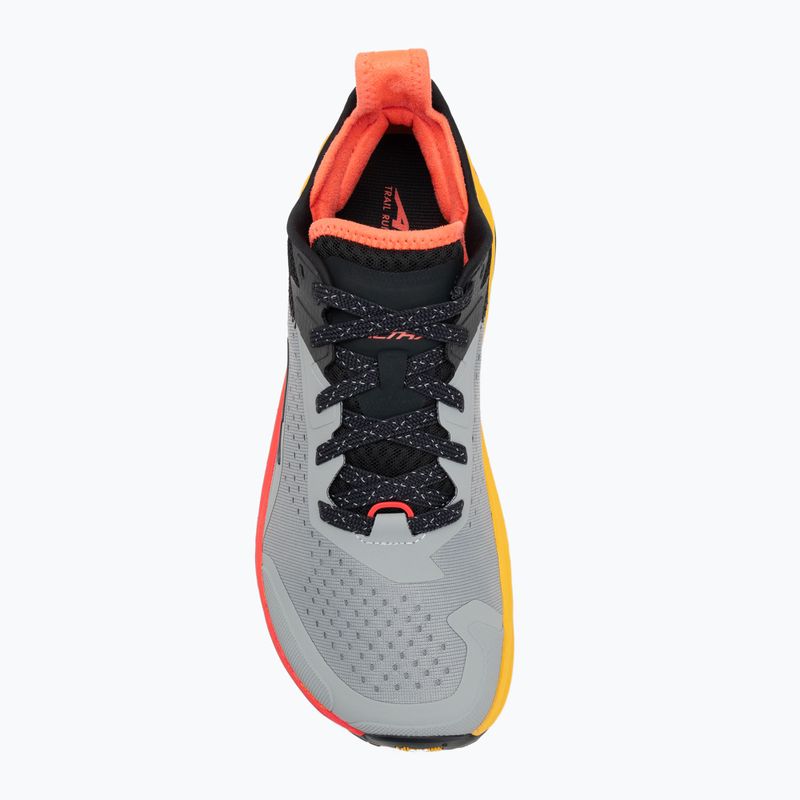 Scarpe da corsa Altra Olympus 6 da uomo grigio/rosso 5