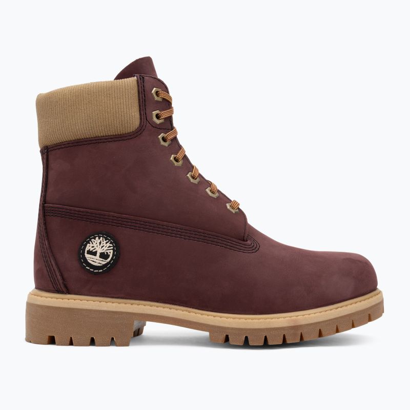 Scarpe da uomo Timberland Premium 6 Inch Lace Up Waterproof burgundy olive 2