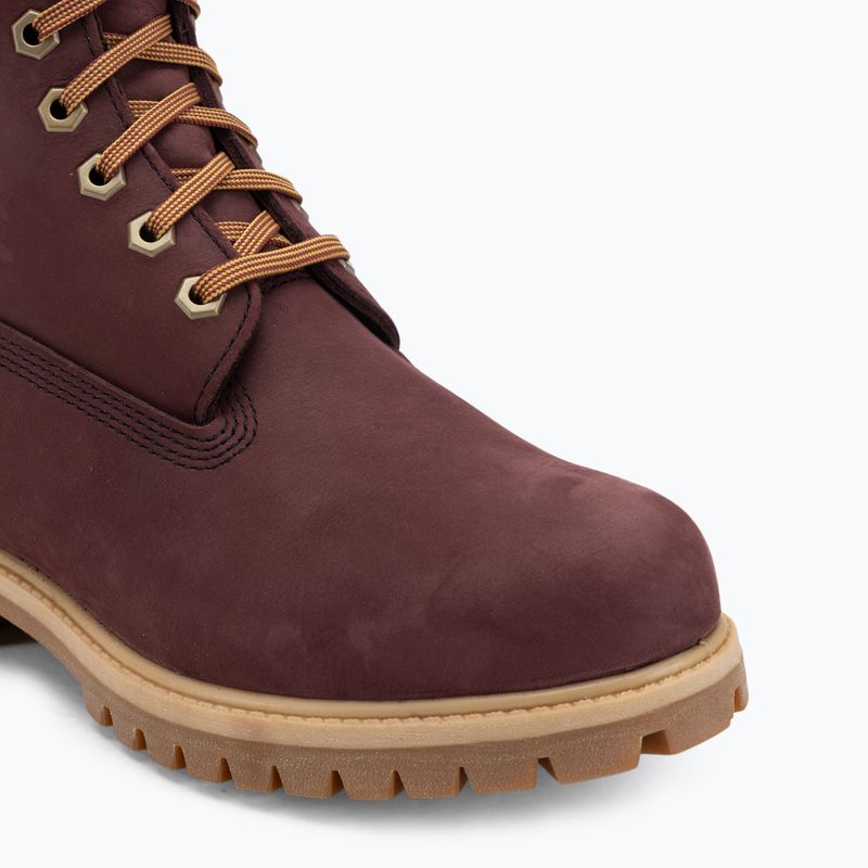Scarpe da uomo Timberland Premium 6 Inch Lace Up Waterproof burgundy olive 7