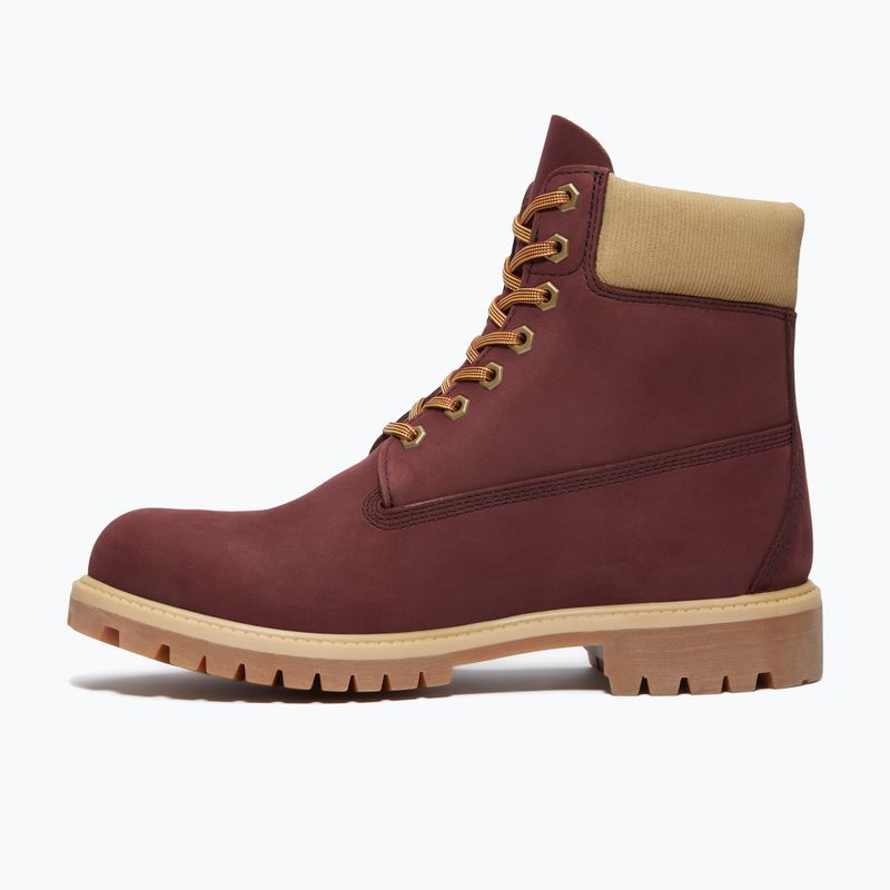 Scarpe da uomo Timberland Premium 6 Inch Lace Up Waterproof burgundy olive 2