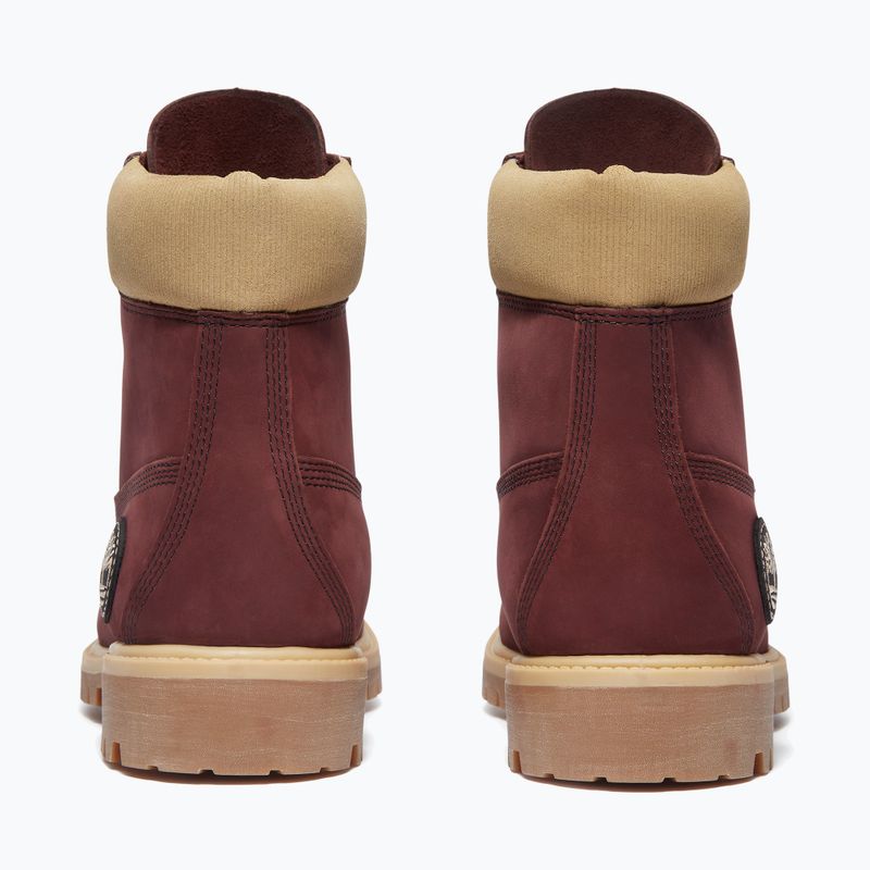 Scarpe da uomo Timberland Premium 6 Inch Lace Up Waterproof burgundy olive 4