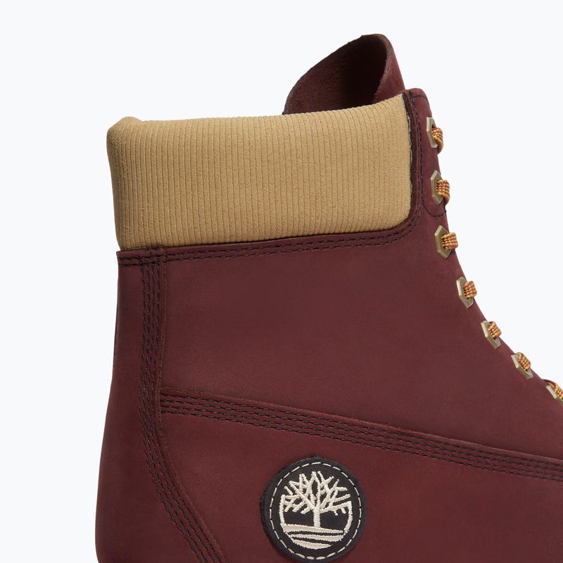 Scarpe da uomo Timberland Premium 6 Inch Lace Up Waterproof burgundy olive 8