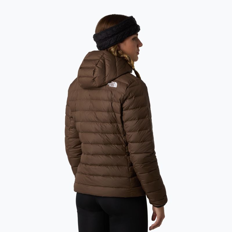 Piumino da donna The North Face Down Hooded smokey brown 3