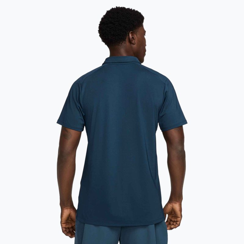 Polo da tennis Nike Court Dri-Fit Advantage Uomo armory navy / bianco / bianco 3