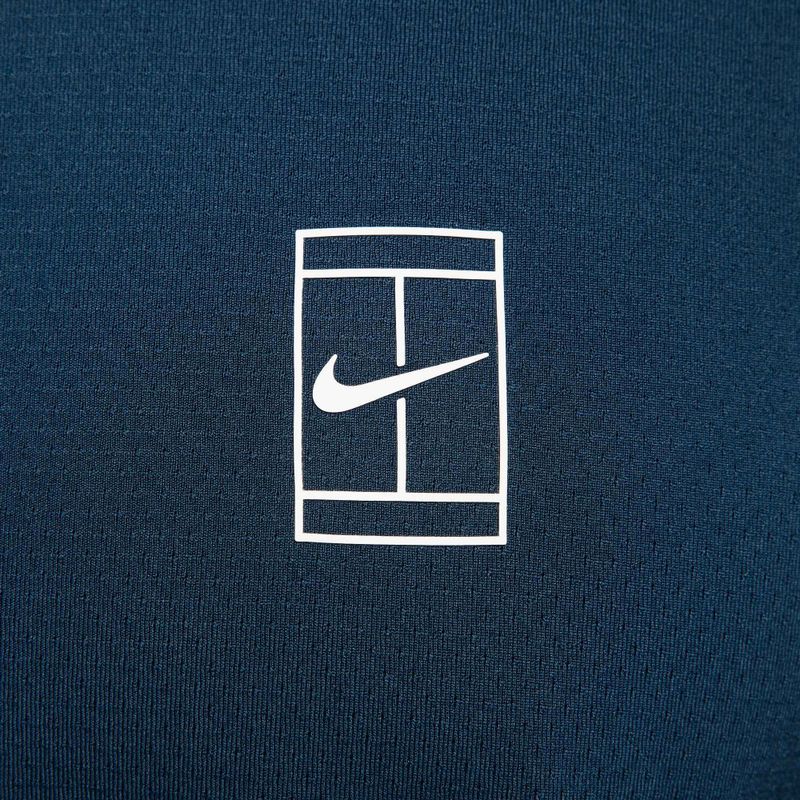 Polo da tennis Nike Court Dri-Fit Advantage Uomo armory navy / bianco / bianco 6