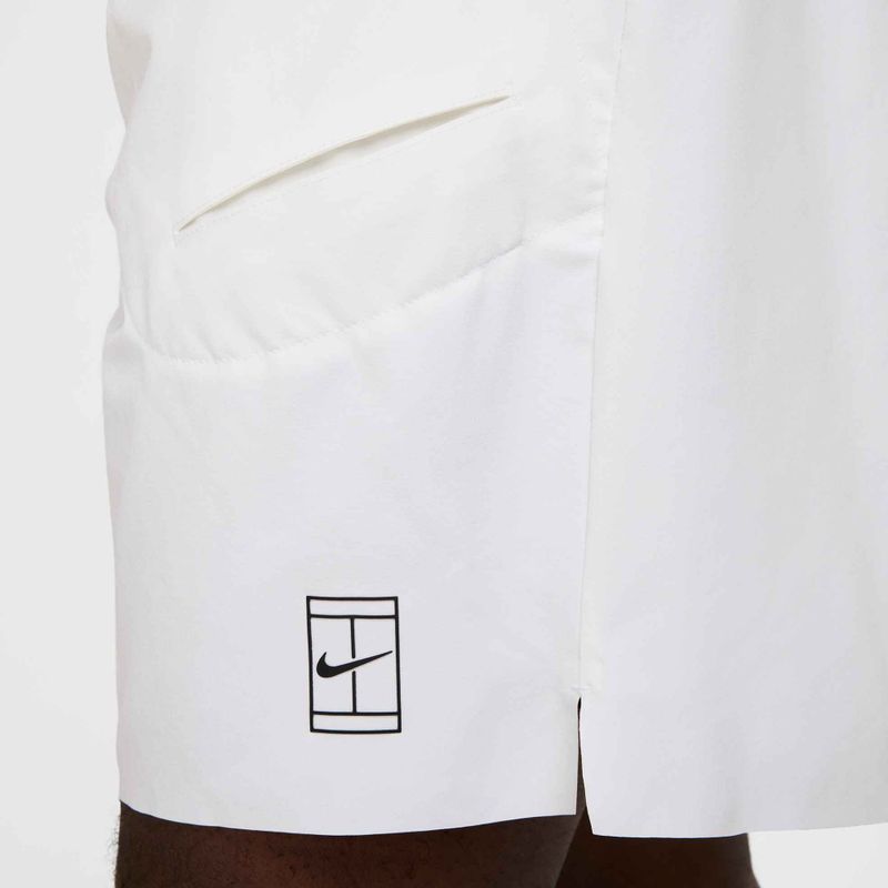 Pantaloncini da tennis Nike Court Dri-Fit Advantage 8" da uomo, bianco/nero 7