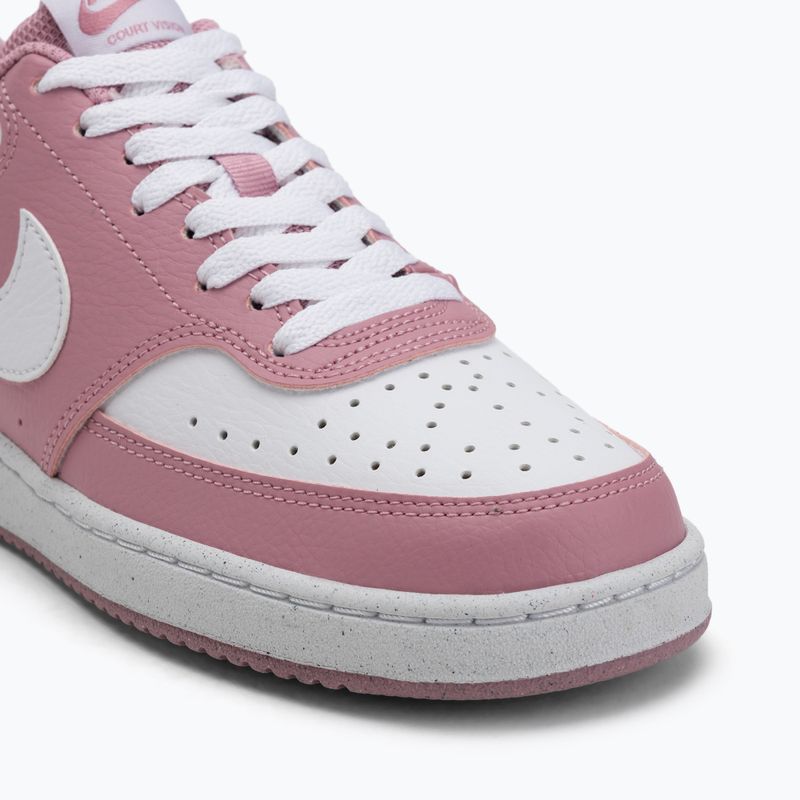 Nike Court Vision Low Next Nature scarpe da donna rosa elementare/bianco 7