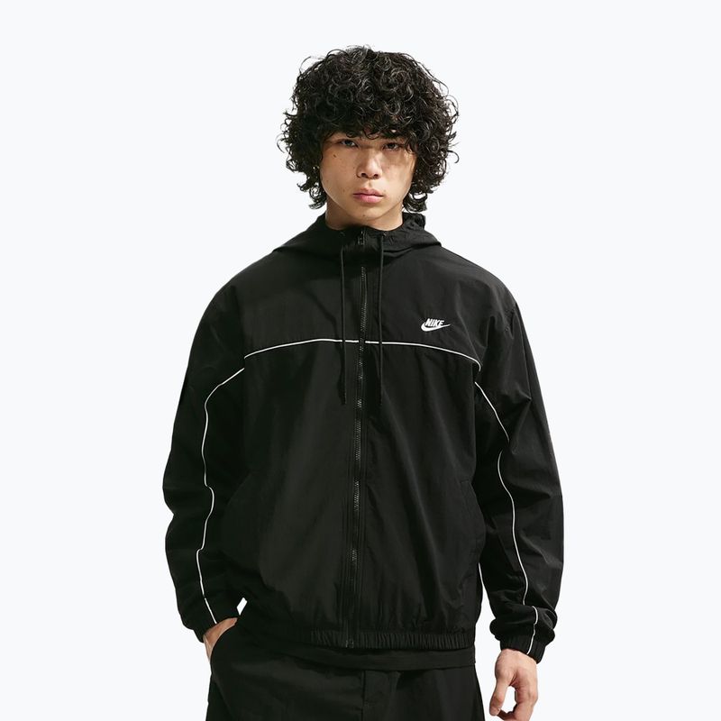 Giacca uomo Nike Club Black/White/White