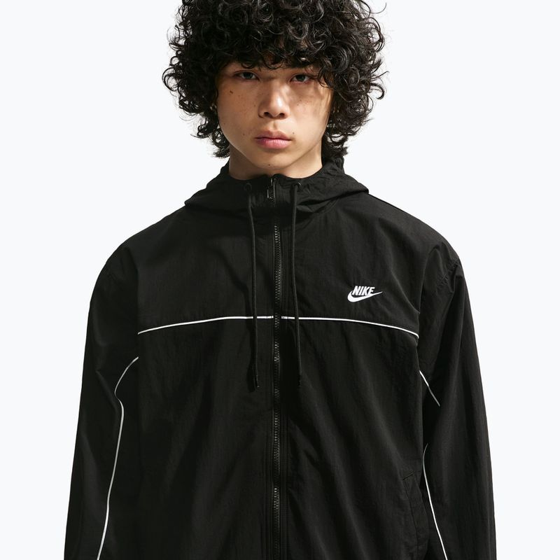 Giacca uomo Nike Club Black/White/White 4