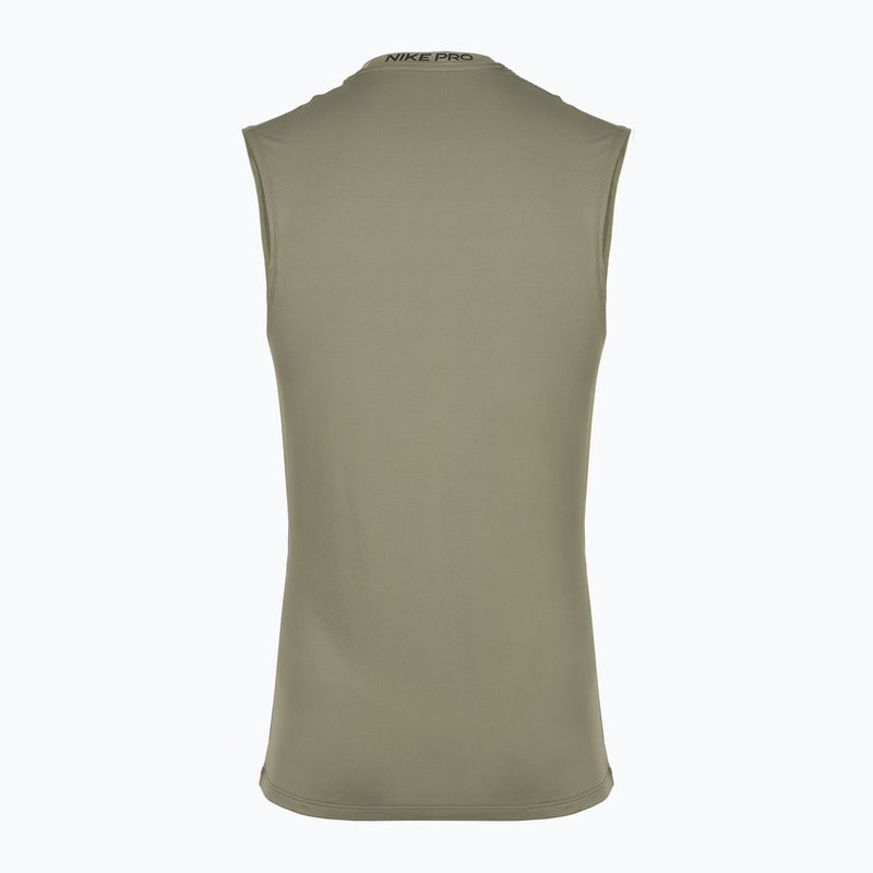 Maglietta da allenamento da uomo Nike Pro Dri-Fit Sleeveless Top esercito chiaro/nero 8