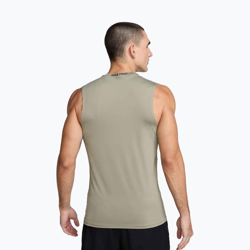Maglietta da allenamento da uomo Nike Pro Dri-Fit Sleeveless Top esercito chiaro/nero 3