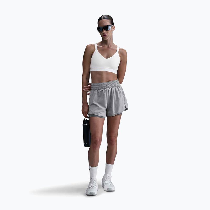 Spodenki damskie Nike One Dri-Fit High-Waisted 3" 2In1 smoke grey/heather 2