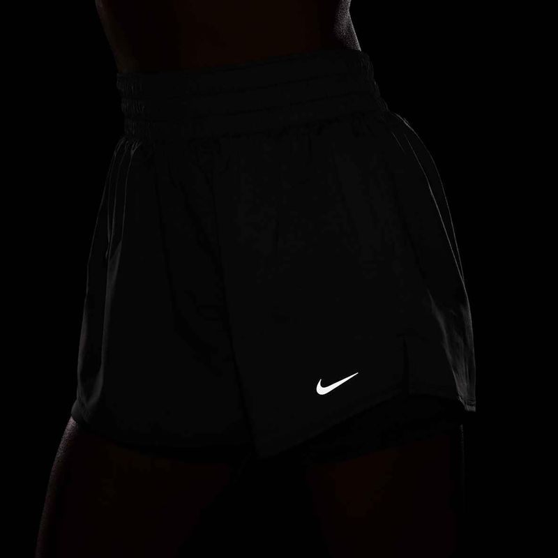 Shorts donna Nike One Dri-Fit High-Waisted 3" 2In1 smoke grey/heather 8