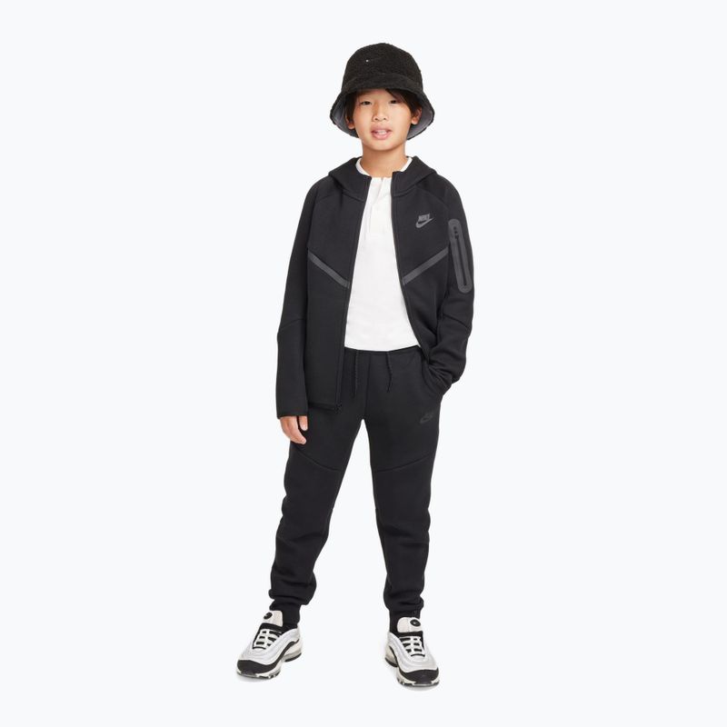 Felpa bambini Nike Sportswear Tech Fleece Full Zip black/black/black 2