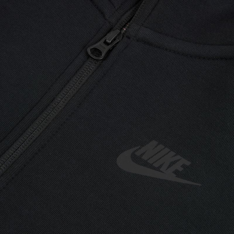 Felpa bambini Nike Sportswear Tech Fleece Full Zip black/black/black 9
