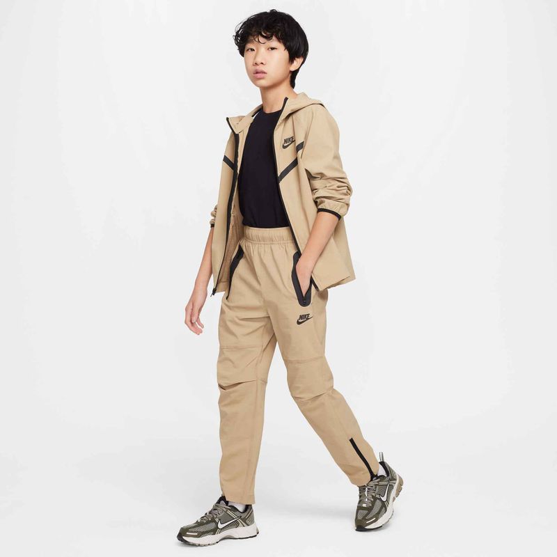 Giacca Nike Tech Woven da bambino paracadute beige/paracadute beige/nero 2