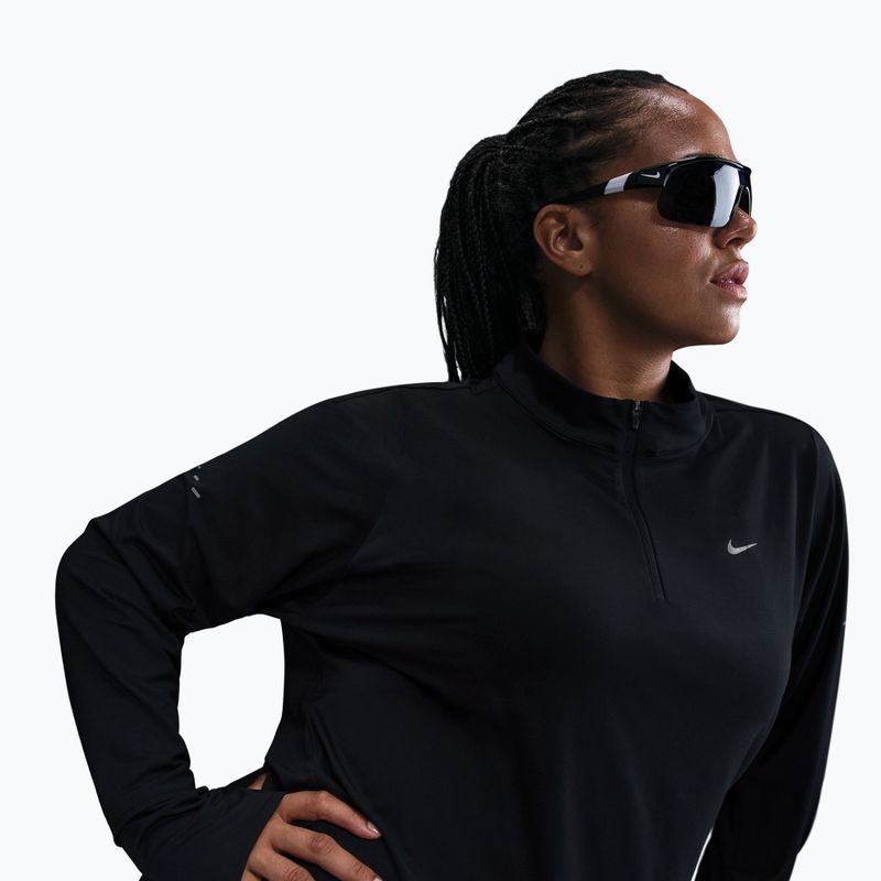 Maglia running manica lunga donna Nike Swift Dri-FIT UV 1/4-Zip Plus Size black 4
