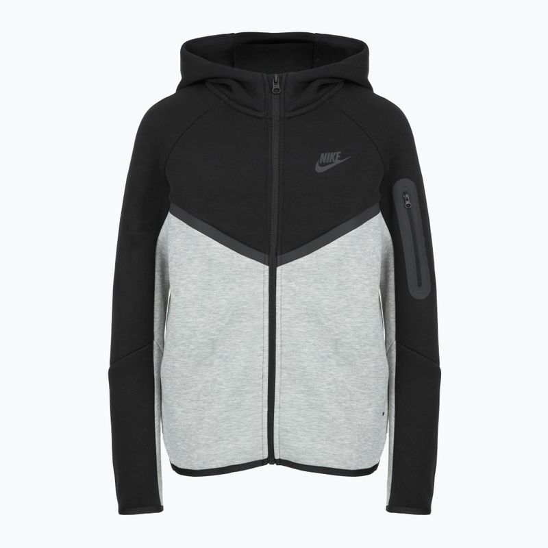 Felpa da bambino Nike Sportswear Tech Fleece Full-Zip dark grey heather/black/black/black 6