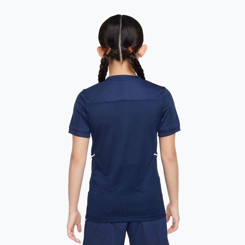 Maglia da calcio junior Nike Academy Dri-Fit Jr midnight navy/midnight navy/white/white 3