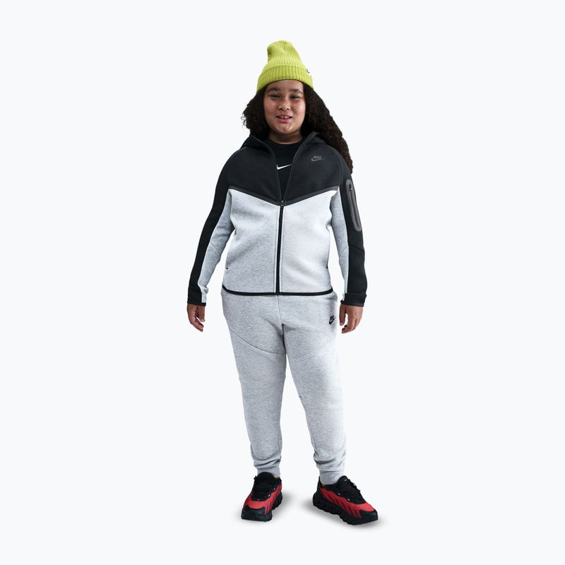 Felpa da bambino Nike Sportswear Tech Fleece Full-Zip dark grey heather/black/black/black 2
