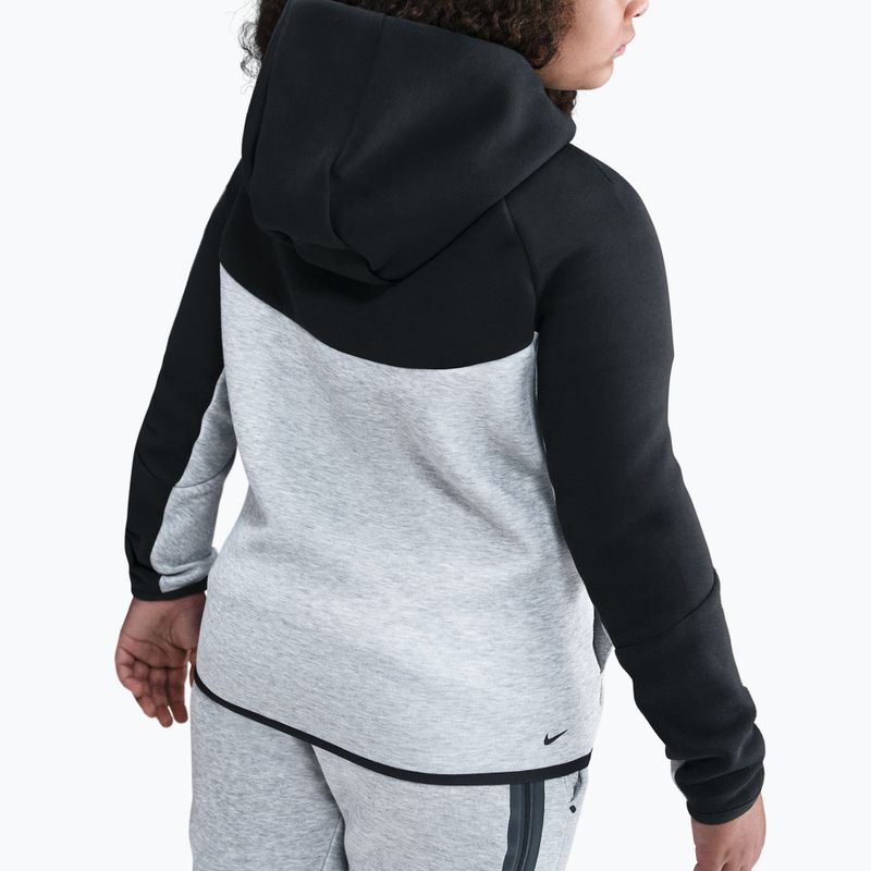 Felpa da bambino Nike Sportswear Tech Fleece Full-Zip dark grey heather/black/black/black 5