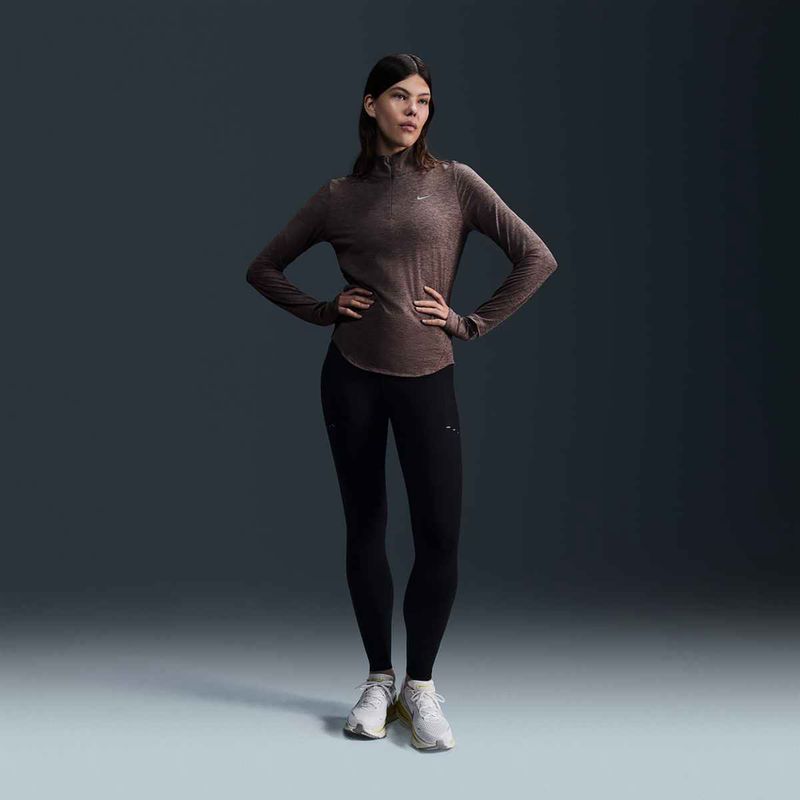 Leggings da corsa da donna Nike Swift 7/8 nero 4