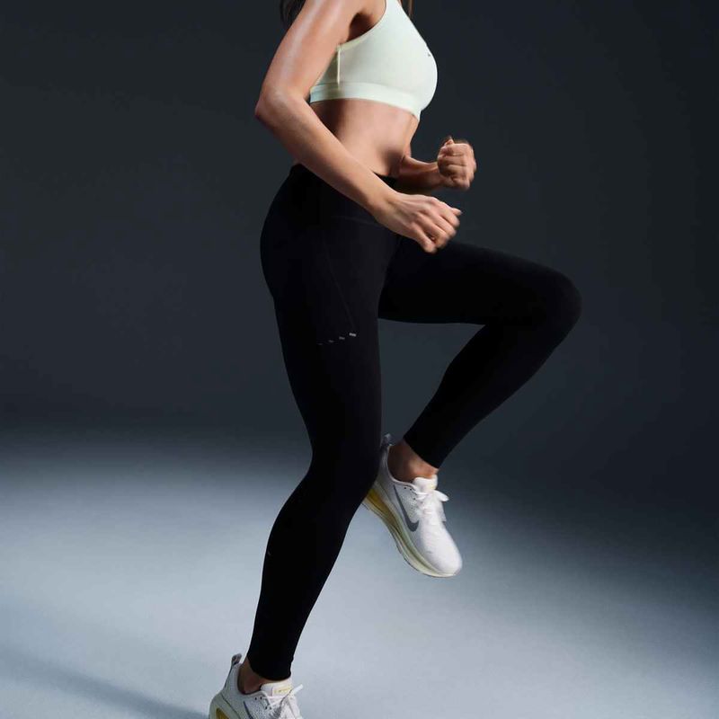 Leggings da corsa da donna Nike Swift 7/8 nero 5