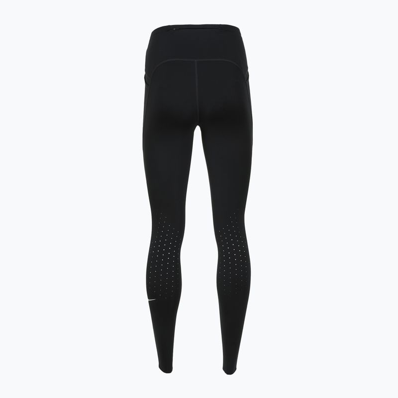 Leggings da corsa da donna Nike Swift 7/8 nero 5