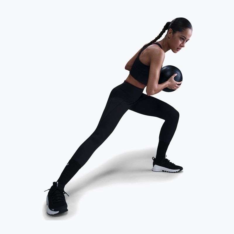 Leggings da allenamento da donna Nike Universa High-Waisted 7/8 black/anthracite/dark smoke grey 4