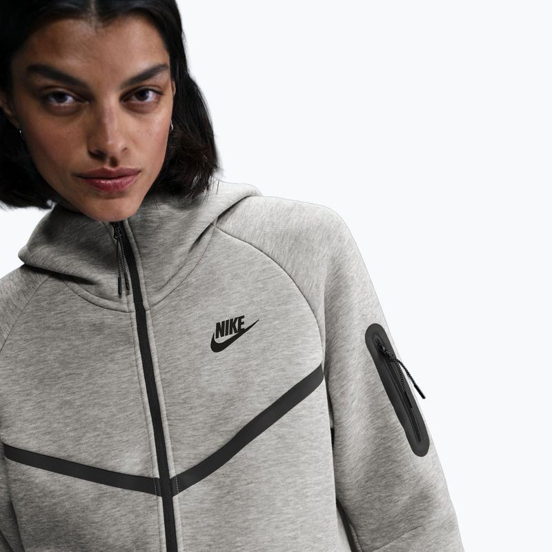Felpa donna Nike Sportswear Tech Fleece Windrunner dark grey heather/black 5