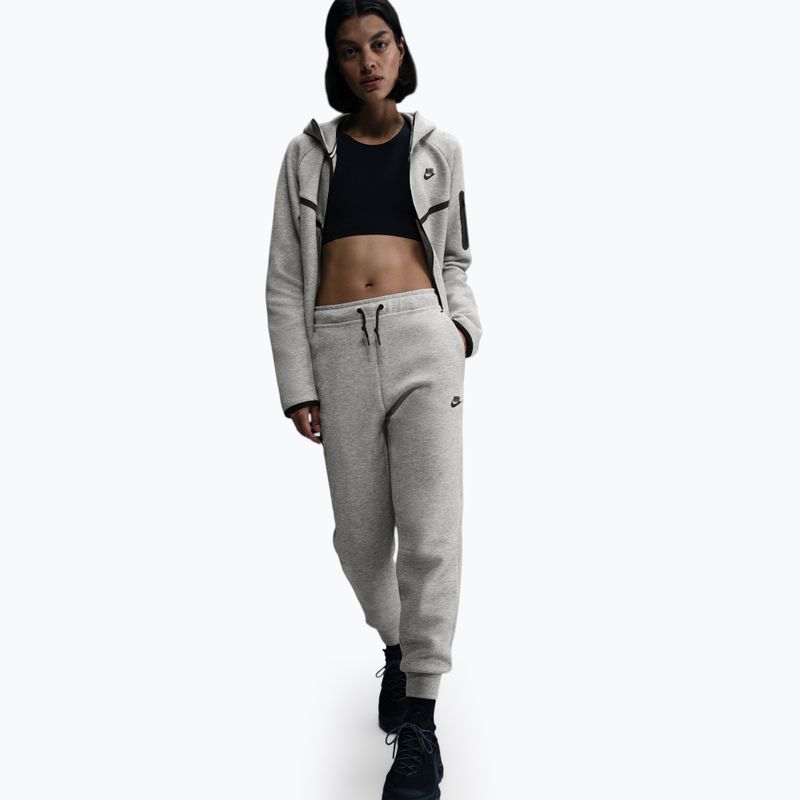 Pantaloni da donna Nike Sportswear Tech Fleece Mid-Rise dark grey heather/black 2