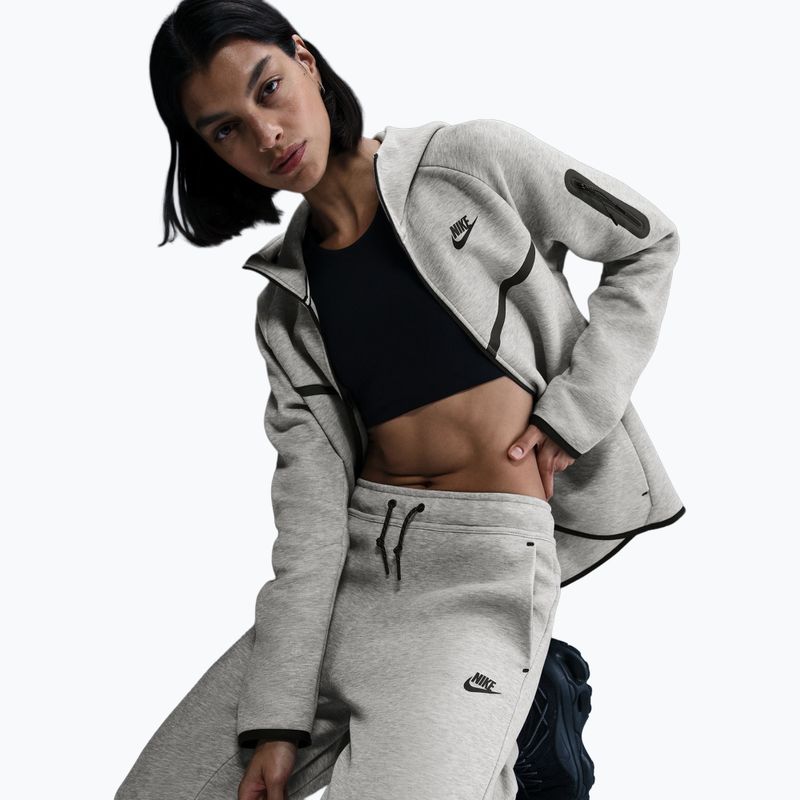Pantaloni da donna Nike Sportswear Tech Fleece Mid-Rise dark grey heather/black 4