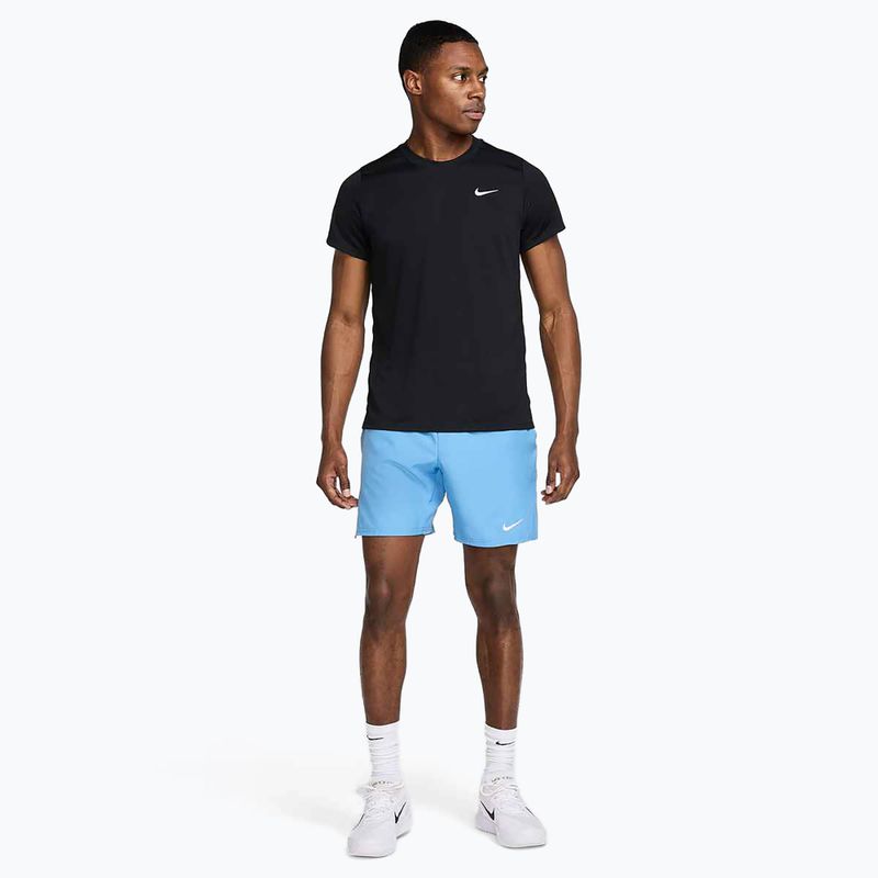 Maglietta da tennis uomo Nike Court Dri-Fit Victory nera/bianca 2
