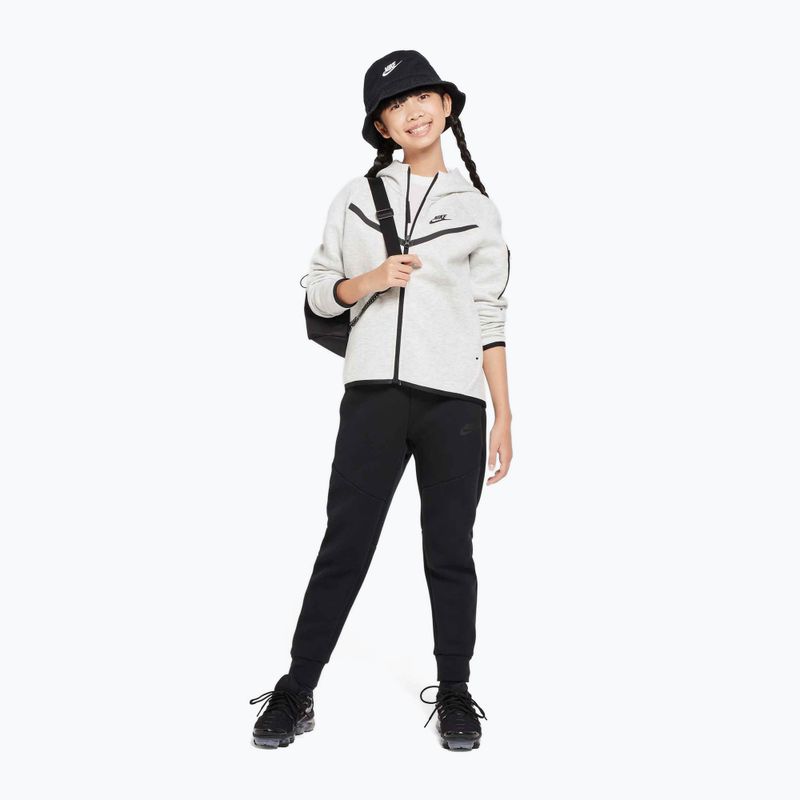 Felpa da bambino Nike Sportswear Tech Fleece light grey/heather/black/black 2