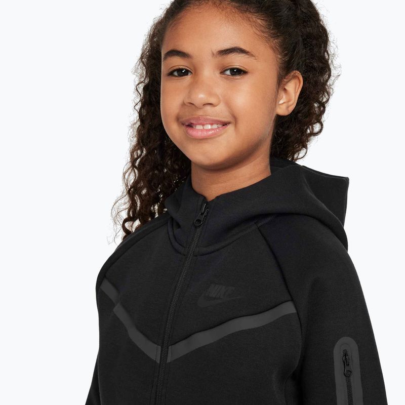 Felpa da bambino Nike Sportswear Tech Fleece black/black/black 4