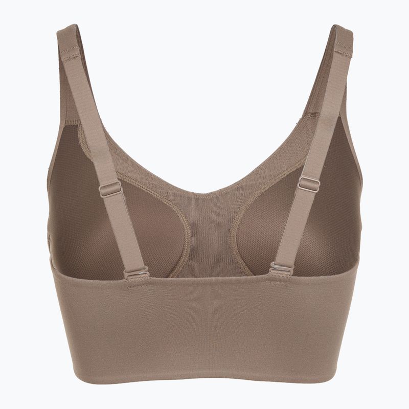 Reggiseno sportivo Nike Alate Medium Support Longline mink brown/white 9