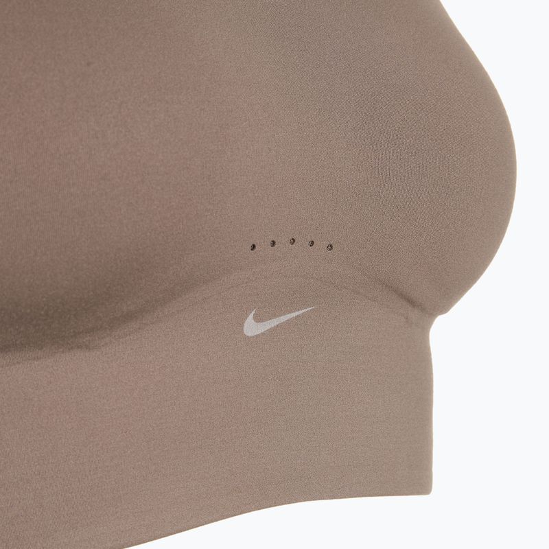 Reggiseno sportivo Nike Alate Medium Support Longline mink brown/white 10