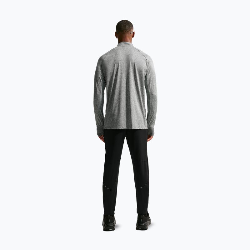 Felpa da corsa uomo Nike Stride 1/4 Zip Dri-Fit smoke grey/heather 3