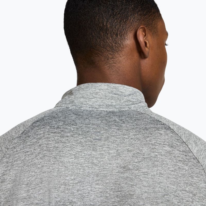 Felpa da corsa uomo Nike Stride 1/4 Zip Dri-Fit smoke grey/heather 8