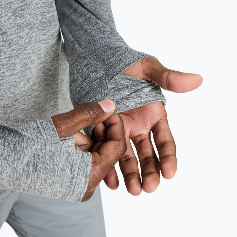 Felpa da corsa uomo Nike Stride 1/4 Zip Dri-Fit smoke grey/heather 9