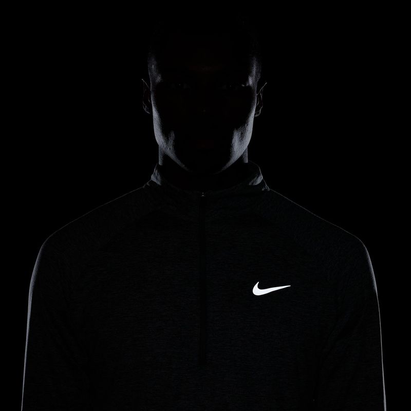 Felpa da corsa uomo Nike Stride 1/4 Zip Dri-Fit smoke grey/heather 10